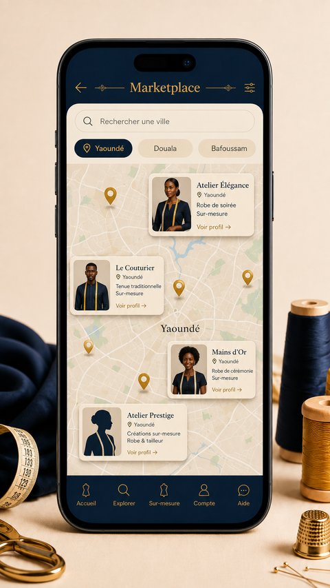 Illustration de la future marketplace KOUTIVO